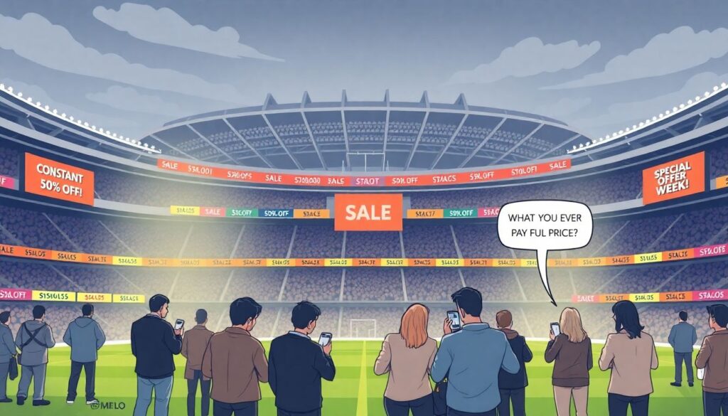 Эффективность акций на стадионе: скидки, баллы лояльности и их влияние на посещаемость - иллюстрация