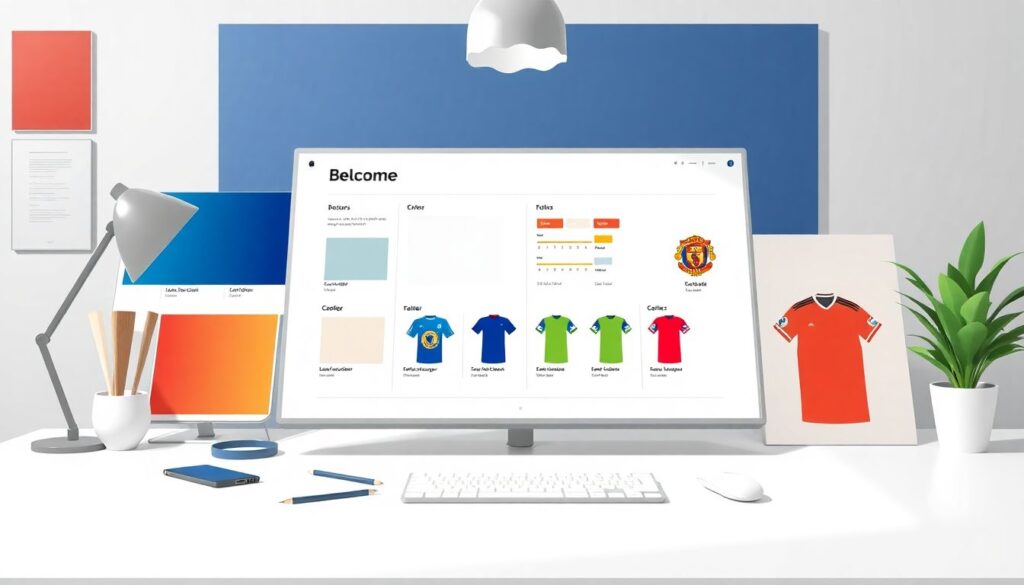 Формирование визуального образа клуба на трибунах: цвета, баннеры, флаги - иллюстрация