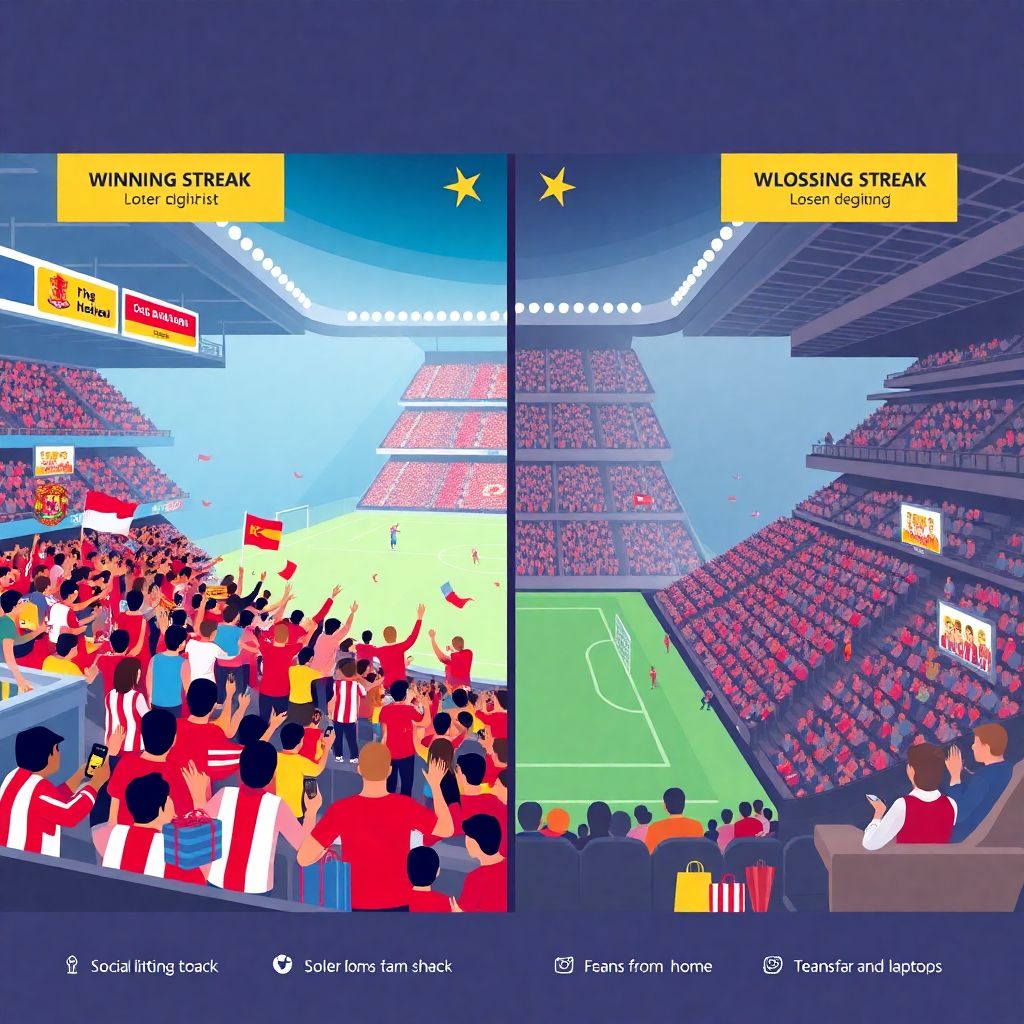 Поведение болельщиков в зависимости от результатов команды: ключевые изменения