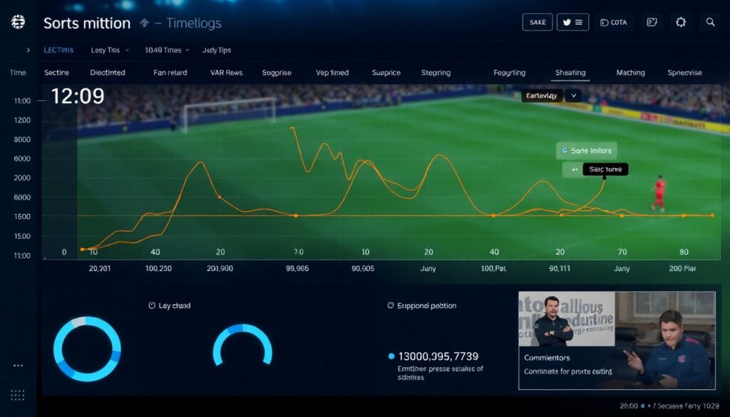 Обзоры активности болельщиков в соцсетях за матч - иллюстрация