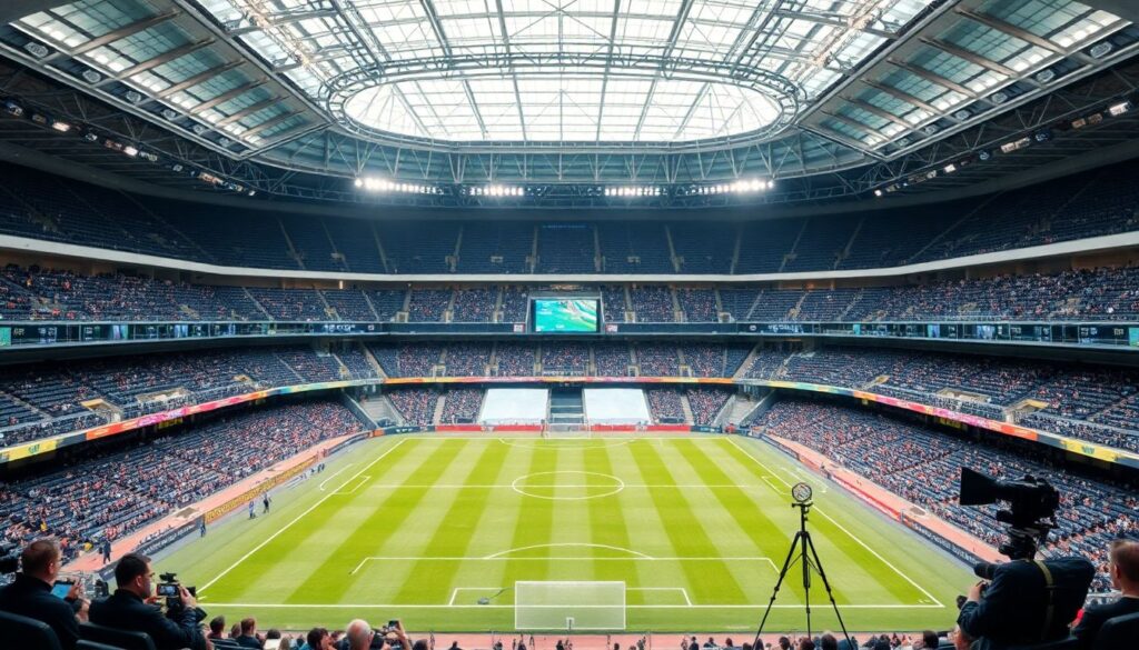 Трибуны и работа СМИ: сотрудничество и освещение матчей - иллюстрация