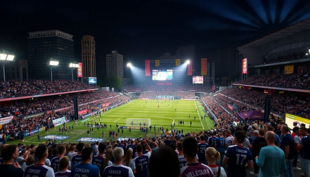 Популярные форматы мероприятий на матче: ночные игры, фестивали - иллюстрация