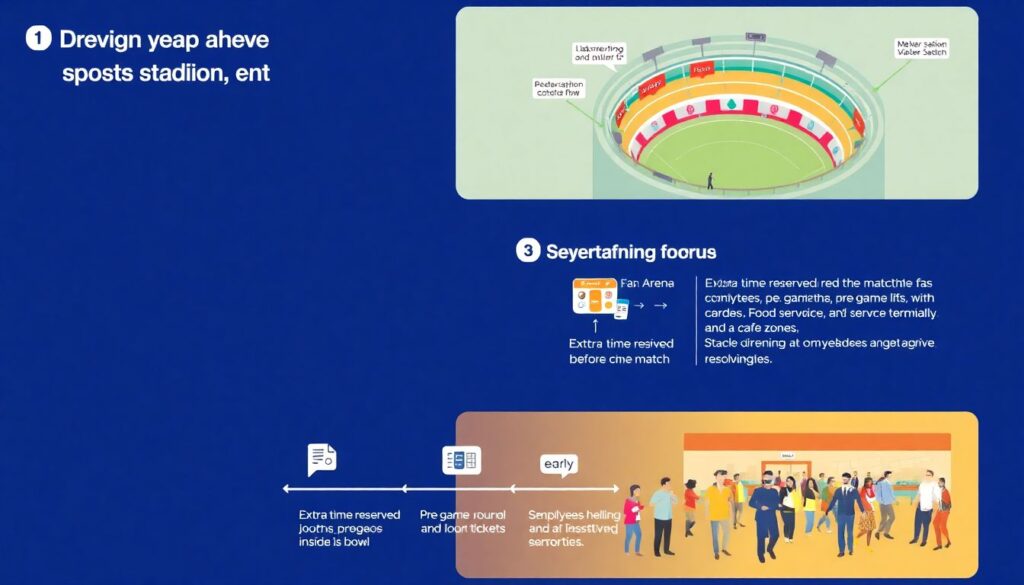 Как формируется очередь на входе в стадион: оптимизация КПД - иллюстрация