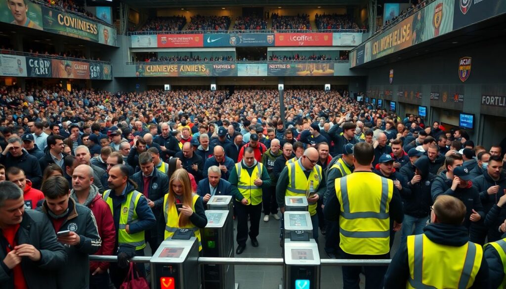 Как формируется очередь на входе в стадион: оптимизация КПД - иллюстрация