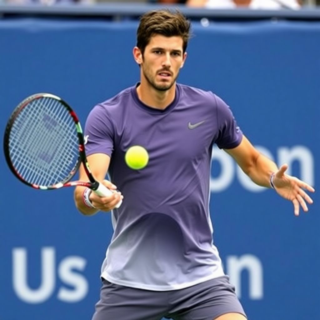 Карен Хачанов вышел в четвертьфинал Us open, победив Лернера Тьена в пяти сетах