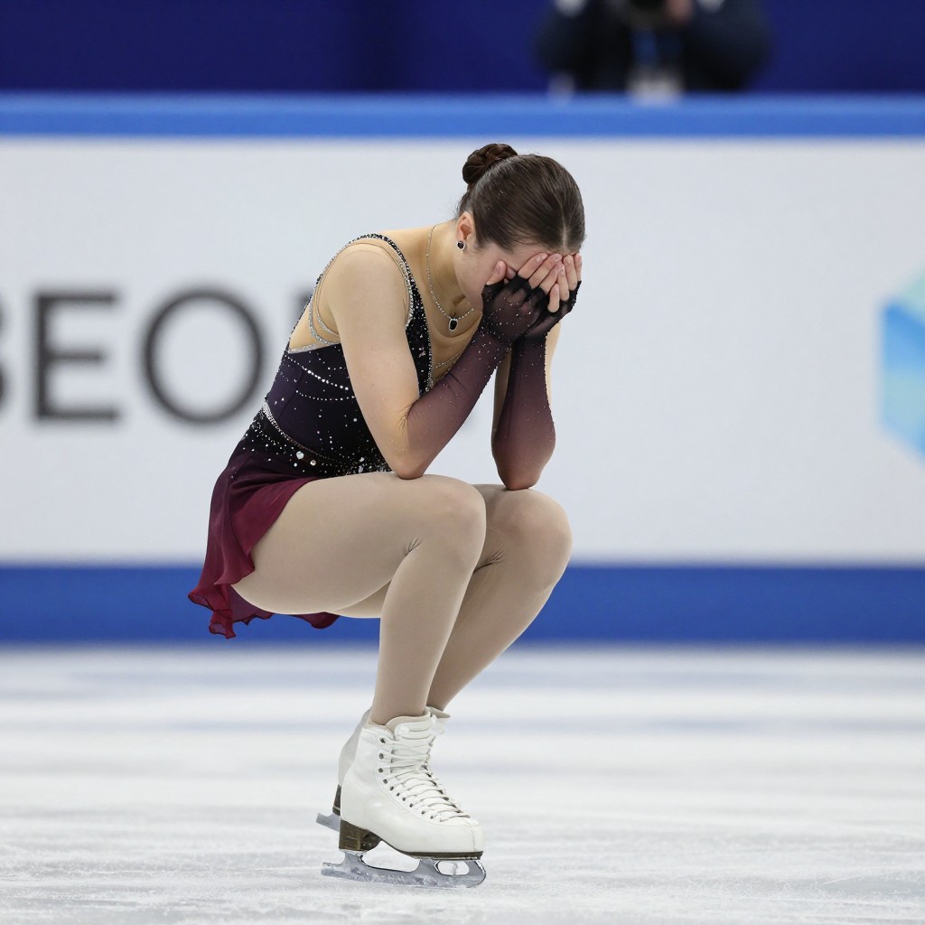 Камила Валиева расплакалась после ошибок в произвольной программе на контрольных прокатах